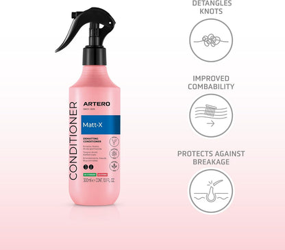 Artero Matt-X professional pet detangling spray for cat and dog grooming