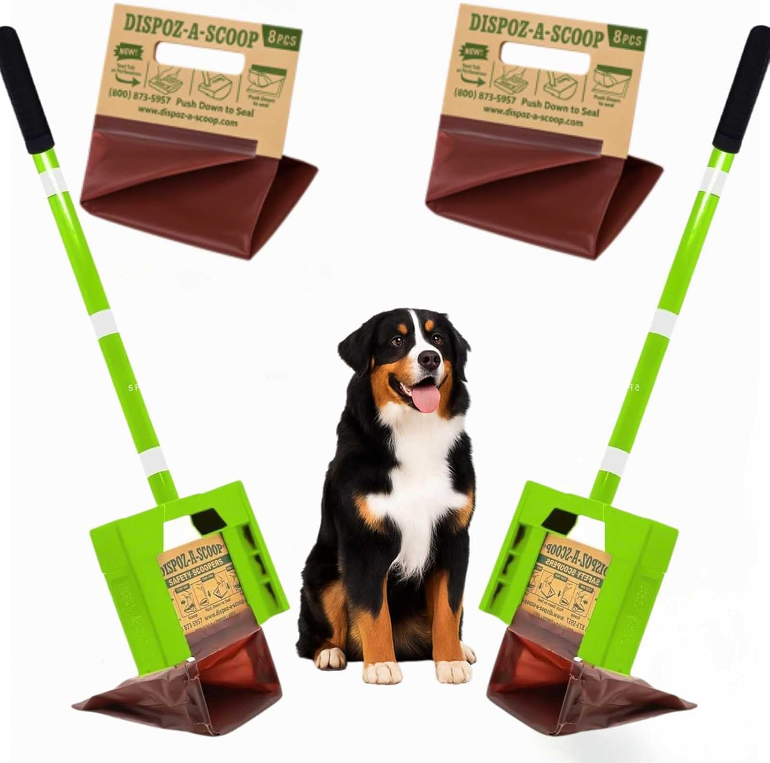 Dispoz-A-Scoop(R) 96 Pack"Scoop-Seal-Dispose" Dog Pooper Scooper with Bag Attachment, No-Touch Pooper Scoopers Solution, Portable Pooper Scooper for Dogs Large and Small, Dog Poop Scooper for Yard Walk - Image 10