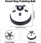 Puppy hitting the door training bell with its nose