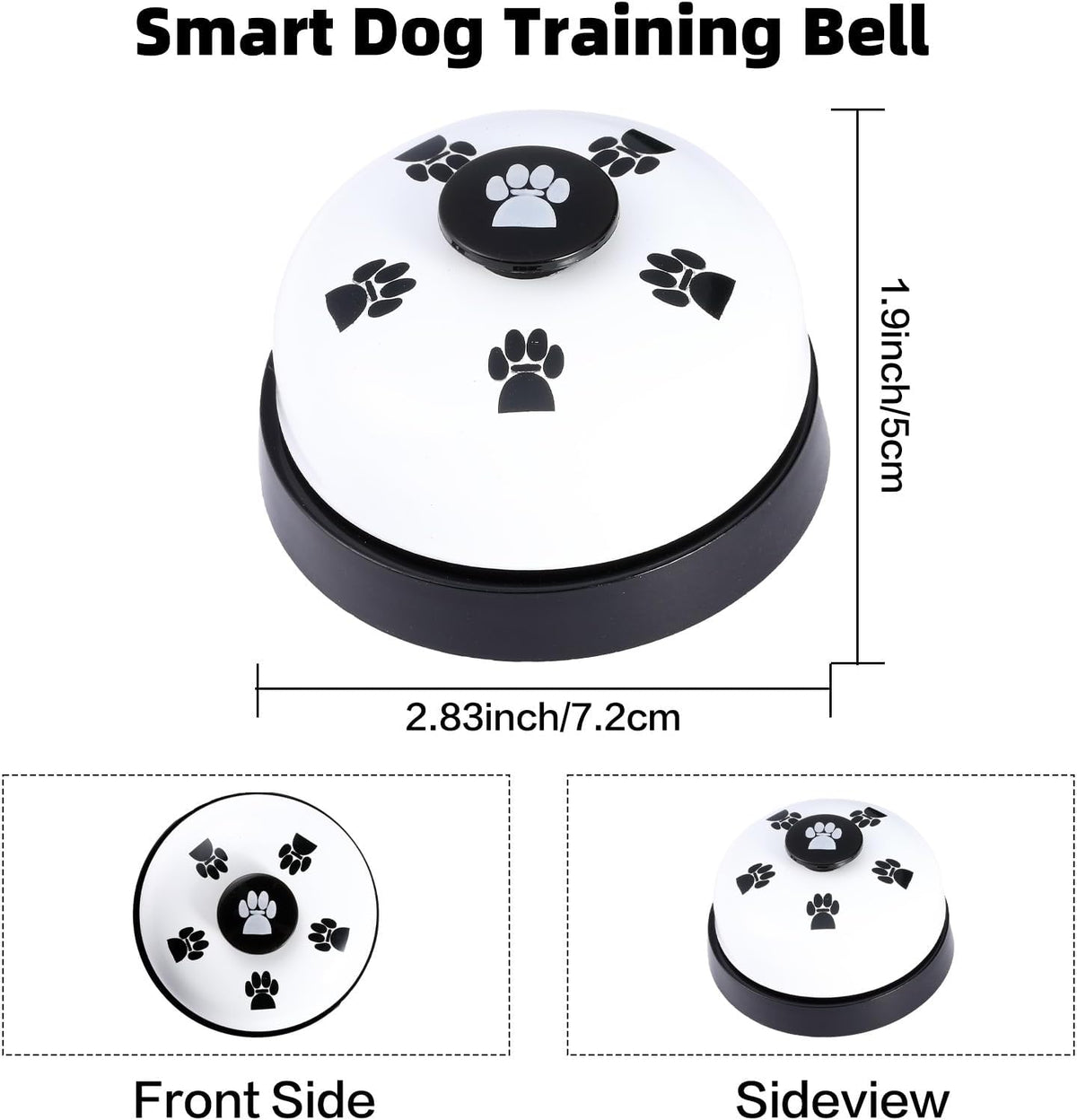 Puppy hitting the door training bell with its nose