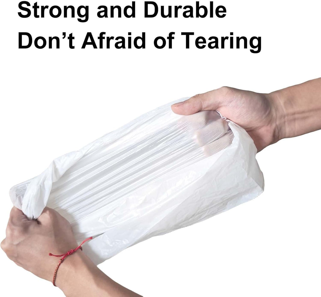 Two rolls of forty count mintakawa small white garbage bags for household waste