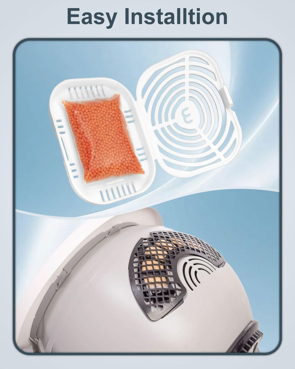 USA imported cat litter deodorizer refills package layout for fresh home maintenance.