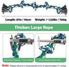 SZEE 5 Knots Tug of War Rope close up view highlighting the 3.5 inch thick reinforced knots.
