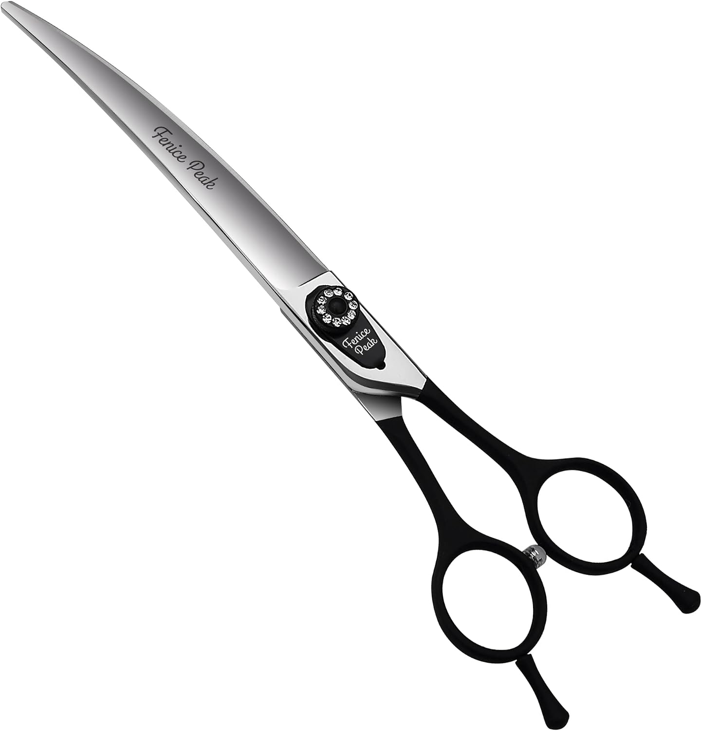 7.0'' Professional Dog Grooming Scissors Set with Black Non-Slip Handle 440C Stainless Steel Straight Thinning Curved Chunker Shears 4pcs Set for Pet Grooming Services - Image 11
