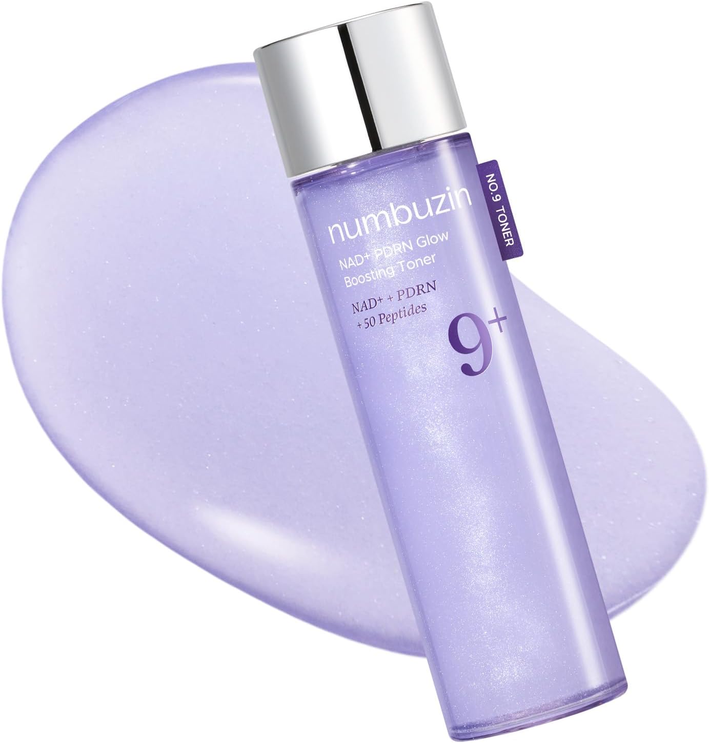 Numbuzin Number Nine NAD Plus PDRN Glow Boosting Toner front view bottle for anti aging benefits