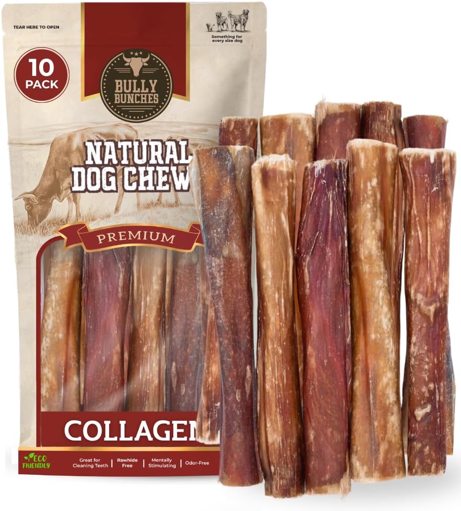 Bully Bunches 6 Inch Collagen Wrapped in Beef Bully Stick | Consistently Sized, All-Natural, Long Lasting Dog Chew | Dental Stick for Avid Chewers (6 Inch, 5 Pack) - Image 9
