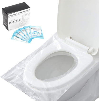 UNAOIWN disposable toilet seat covers front view of sixty pack packaging