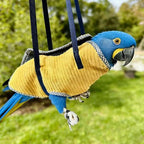 Portable travel sling carrier bag for cockatiels and conures