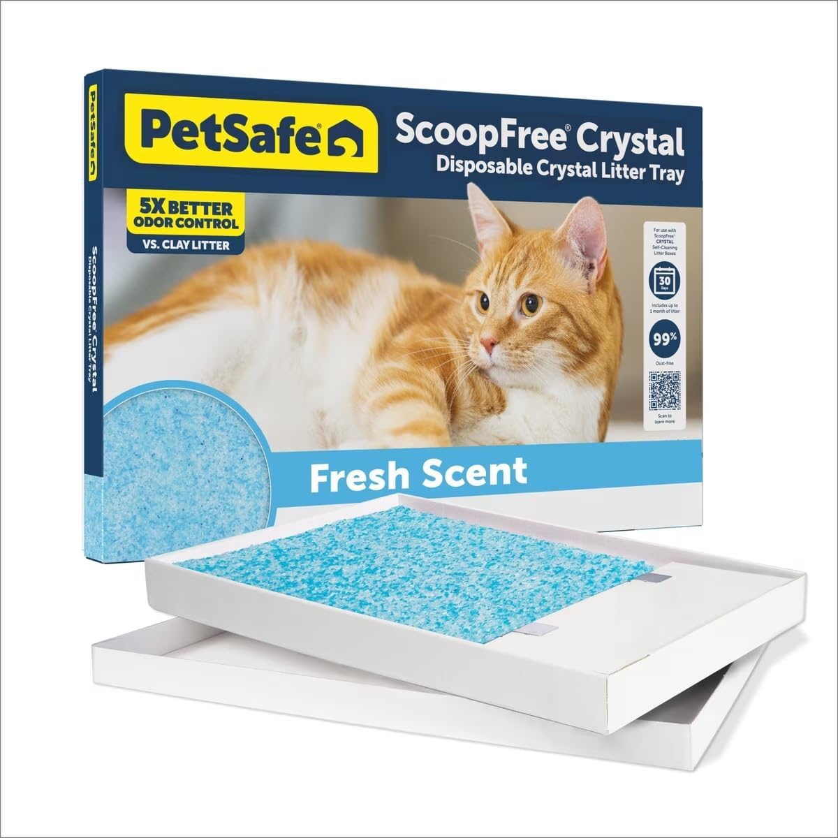 PetSafe ScoopFree Litter Tray Refills with Premium Blue Crystals front view