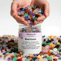 Ufeel Mixed Gemstone Crystal Chips front view in jar