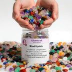 Ufeel Mixed Gemstone Crystal Chips front view in jar