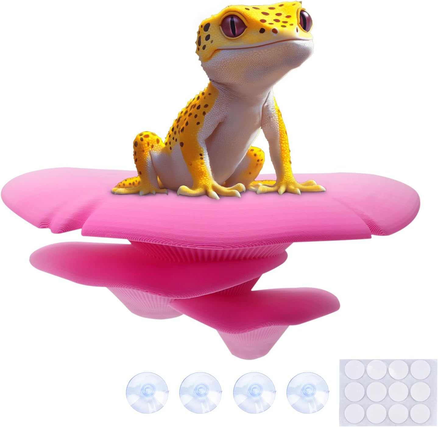 Westant Mushroom Decor for Reptile Tank, Fish Tank, Pet-Safe Bearded Dragon Tank Accessories, Realistic Terrarium Plants for Leopard Geckos, Crested Geckos, Tree Frogs, Snakes (Forest, Trio Cap) - Image 10