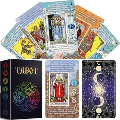 Tarotika learning tarot deck symmetrical back design