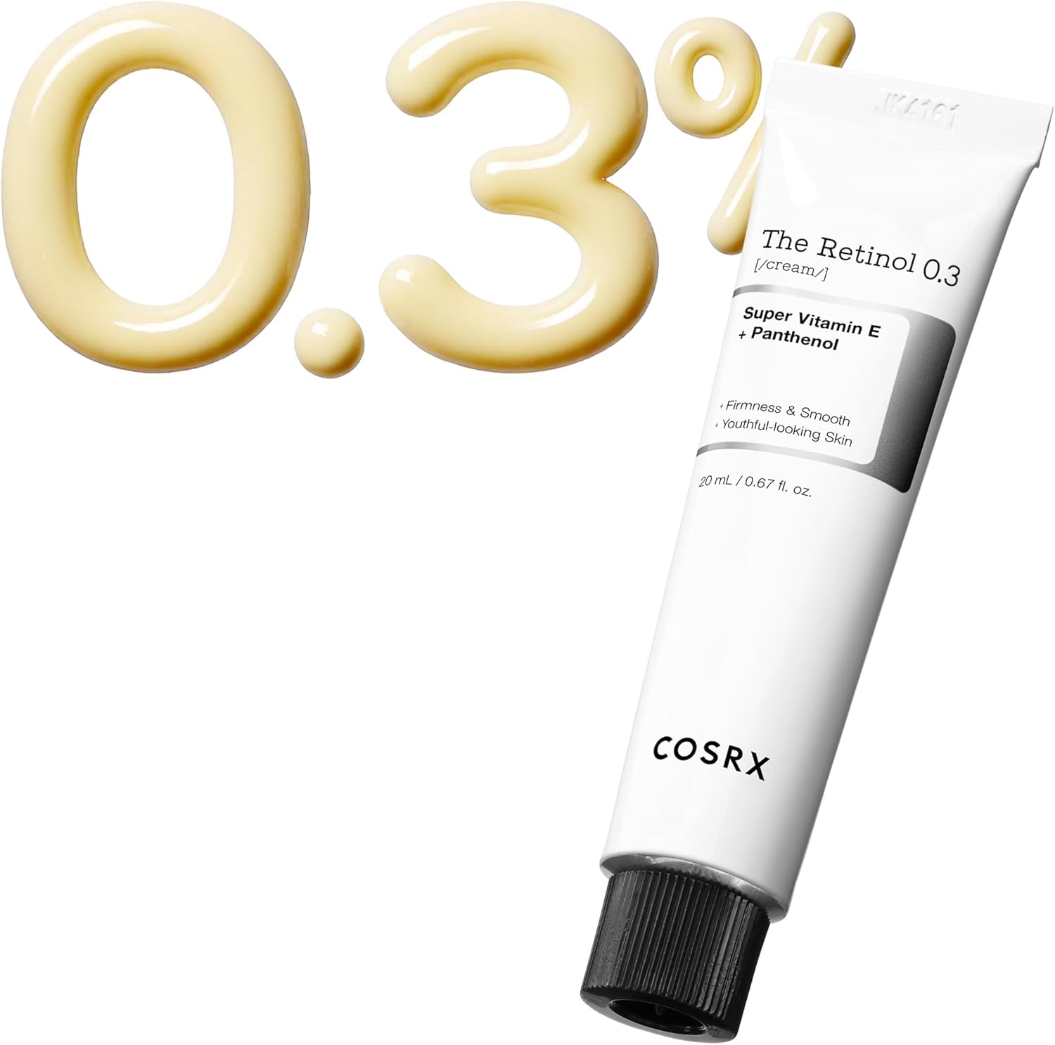 COSRX The Retinol 0.3 Cream front view tube for anti-aging skincare