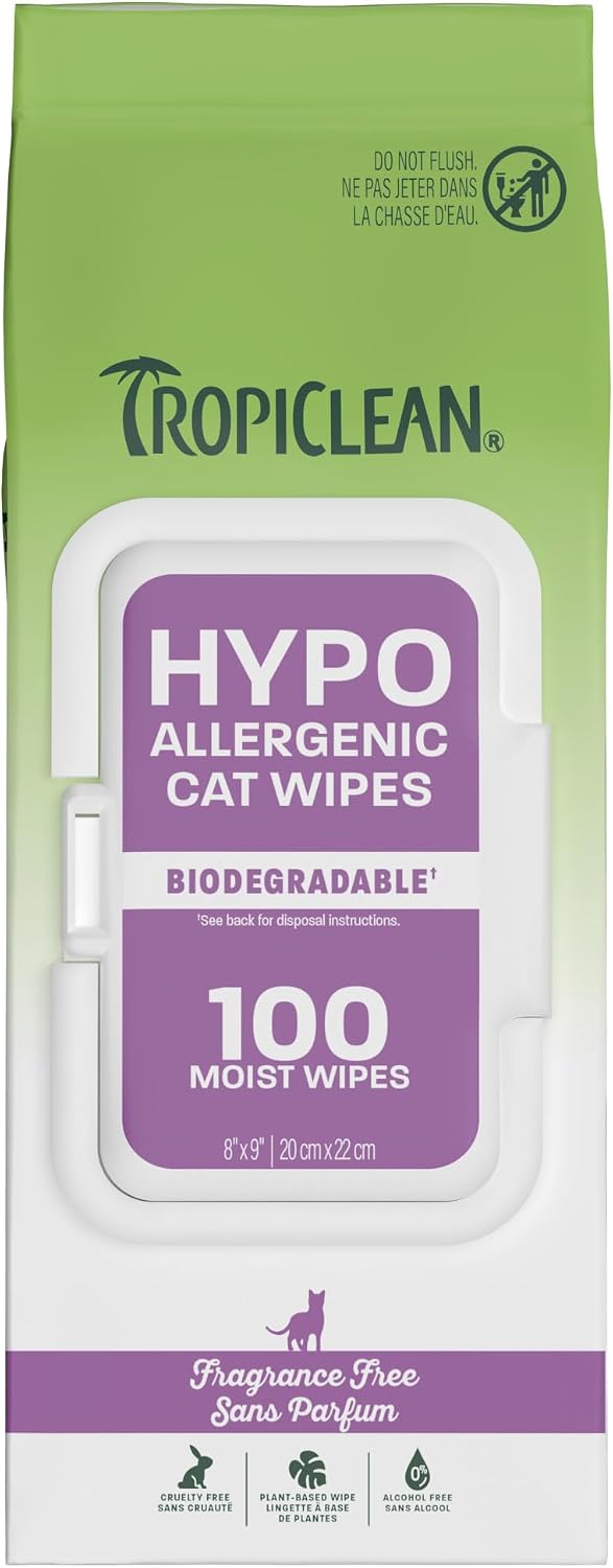 TropiClean Deep Cleaning Pet Wipes, 100ct - Wipes for Dogs & Cats - Gently Removes Dirt, Dander & Smells - for Pet Paws, Face, Body & Bottom - Sweet Berry & Coconut Scent - Image 10