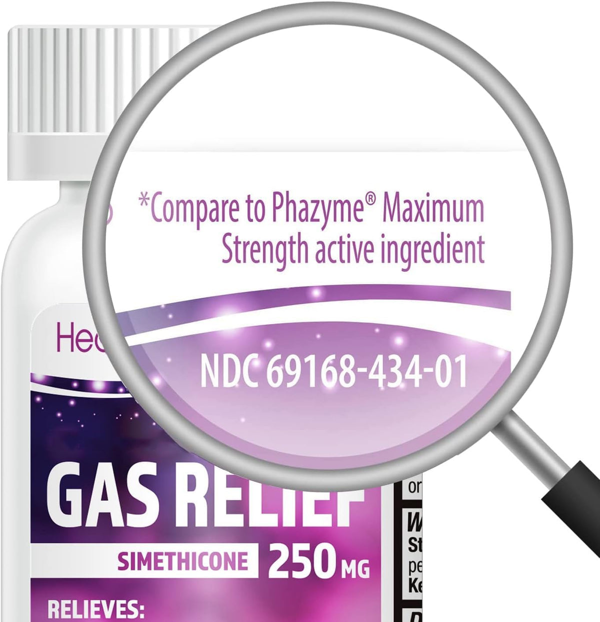 HealthA2Z maximum strength softgels supplement facts label