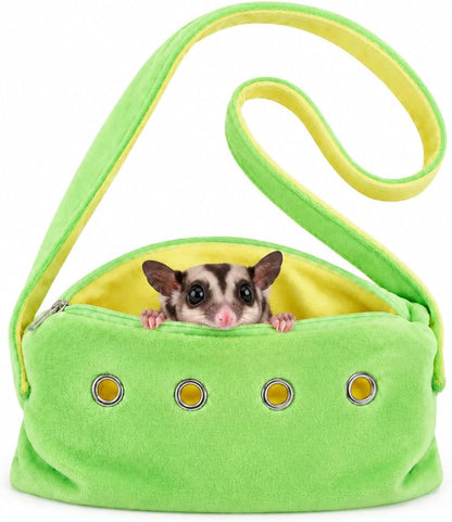 Meow&Woof Sugar Glider Bonding Pouch Small Pet Carrier Bag Sling with Strap Critter Cuddler for Gliders Ferret, Rat, Hedgehog, Hamster Outdoor-Blue - Image 10