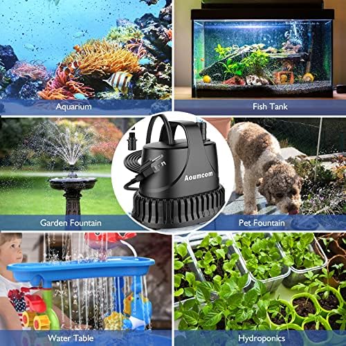 Aoumcom aquarium pump black plastic casing