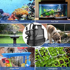 Aoumcom aquarium pump black plastic casing