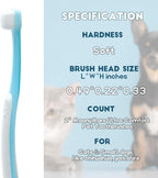 Pet owner using MoonyMars toothbrush on small dog
