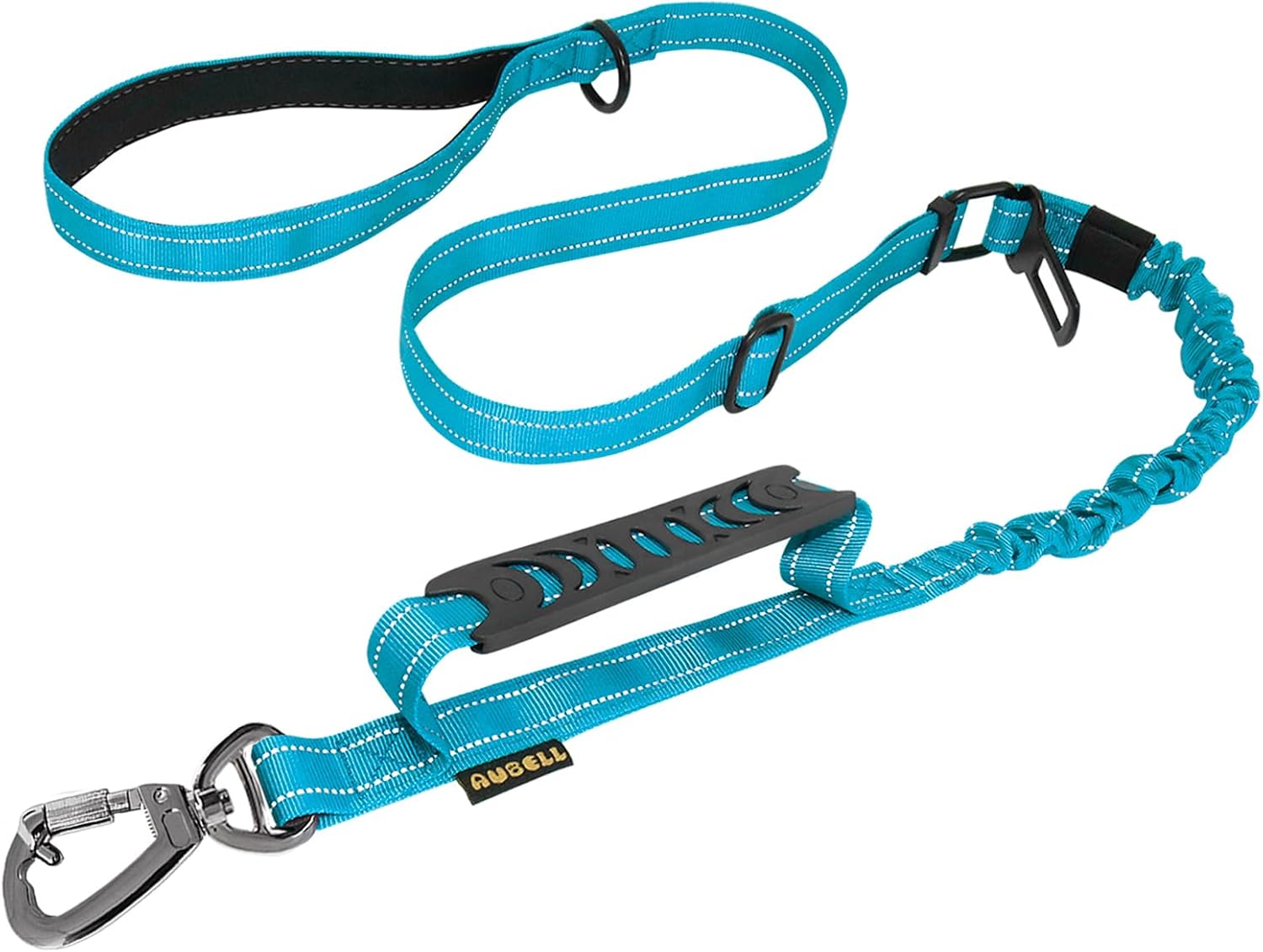 AUBELL Tactical Dog Leash Heavy Duty,4-6ft Reflective Strong No Pull Bungee Leash for Medium Large Dogs with Comfortable Padded Double Handle,Car Seat Belt,360 Degree Rotating Carabiner,Pink - Image 10