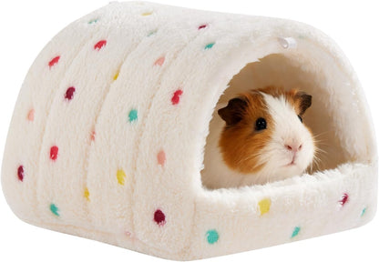 Warming Guinea Pig Hideout Guinea Pig House, Washable Hamster House, Small Animal Hideout Cage for Hamsters Chinchillas Hedgehogs Ferrets Bearded Dragons - Image 1
