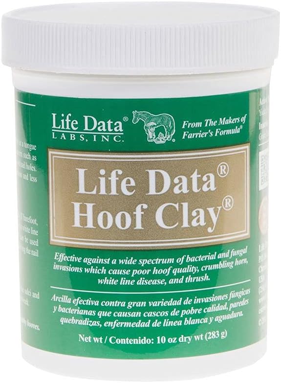 Life Data Labs Hoof Clay Ten Ounce container front view authentic equine hoof care treatment