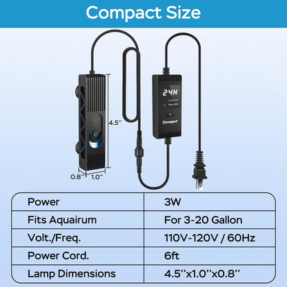 Premium imported marine tank ultraviolet sterilizer assembly components