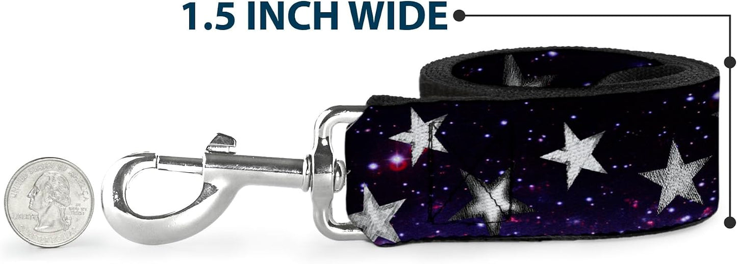 Vibrant space graphic detail on Buckle-Down pet leash