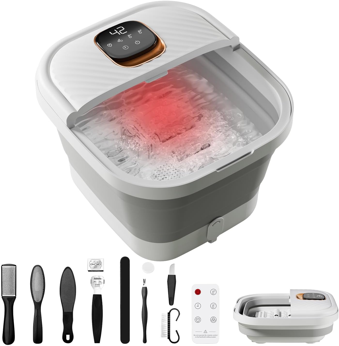 Ackleap foldable foot spa massager front view