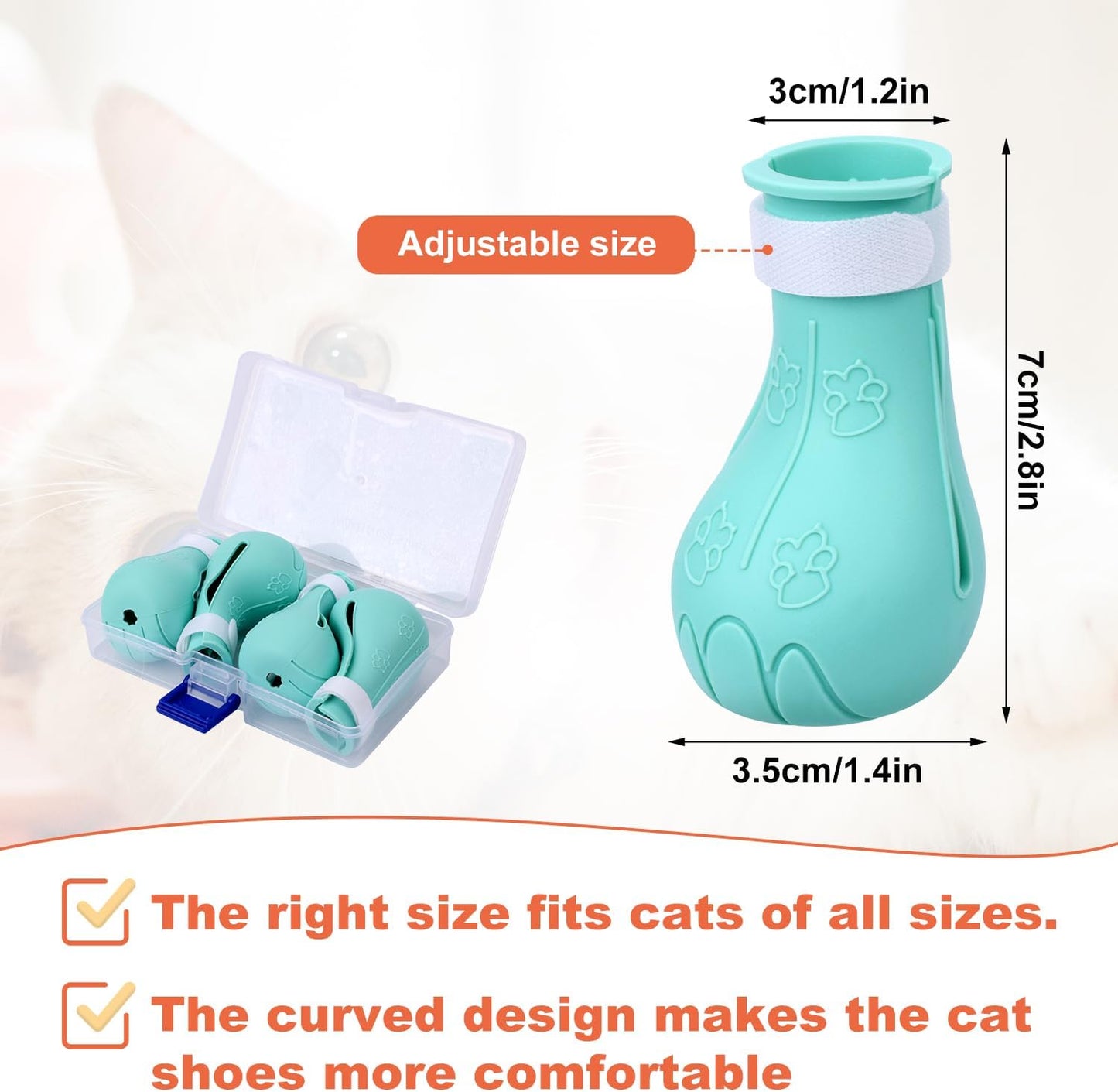 Gosknor cat paw covers pack of four items for scratch prevention