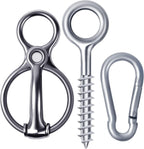 Martx Blocker Tie Ring for horses front view stainless steel equestrian hardware