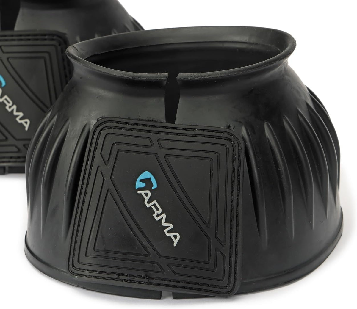 Shires ARMA over reach boots side profile showing velcro closure
