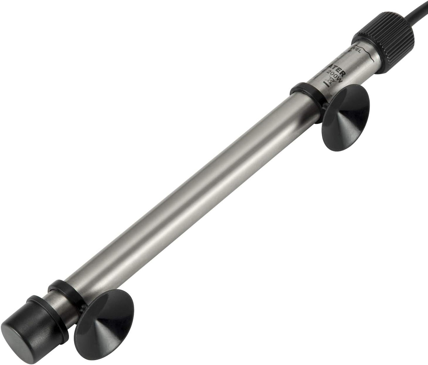 Close up of Hygger aquarium heater suction cup mounting