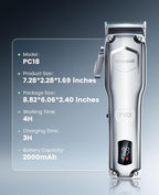 oneisall Dog Clippers for Grooming Thick Hair,Low Noise Dogs Grooming Kit with Detachable Stainless Steel Blade,Dog Shaver for Thick/Matted/Knotted/Fine/Wave/Curly Hair,PC18 - Image 9