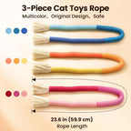 Cat Chew Ropes with Catnip, Teeth Cleaning, 3Pcs 23.6" for Cats - Image 5