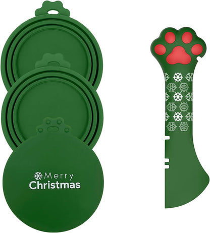 BPA free silicone pet food storage set for cats and dogs