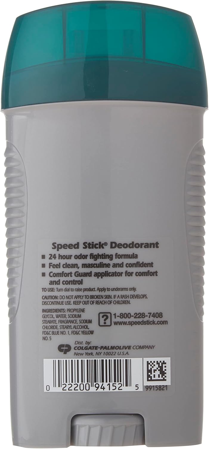 Imported USA Speed Stick Regular solid underarm stick packaging details