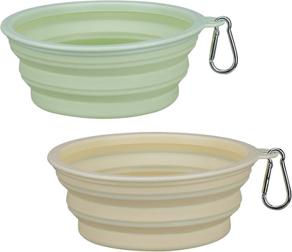 2-Pack Portable Dog Water Bowl for Travel,12OZ Food-Grade Silicone Collapsible Pet Feeding Bowl with Detachable Hook BPA Free, Leak-Proof for Small Medium Dog Cat Hiking Camping Walking and Car Rides - Image 10