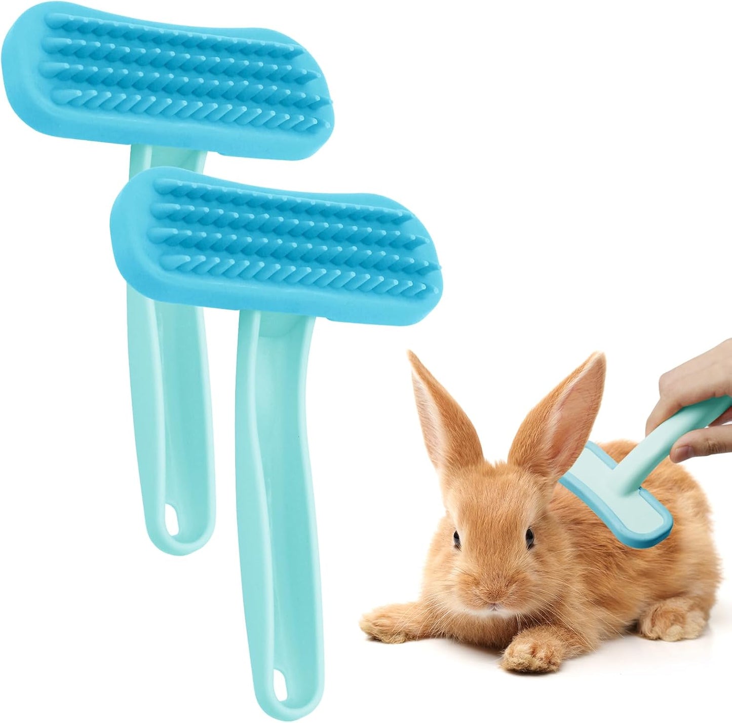 Rabbit Brush, Soft Silicone Small Animal Massage Comb, Practical Bunny Brush for Grooming, Bunny Grooming Kit Supplies Suitable for Cats Puppies & Other Pets - Image 11