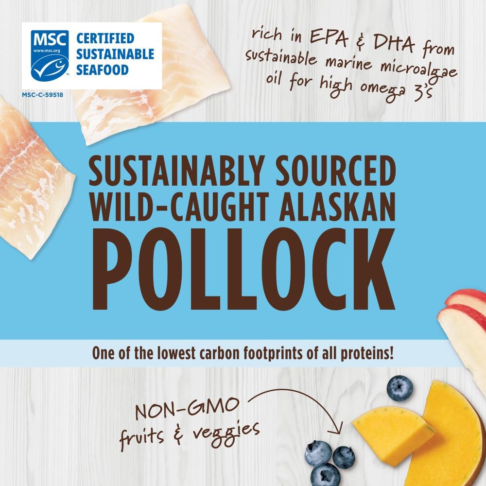 Instinct grain free wild caught pollock cat treat premium packaging.