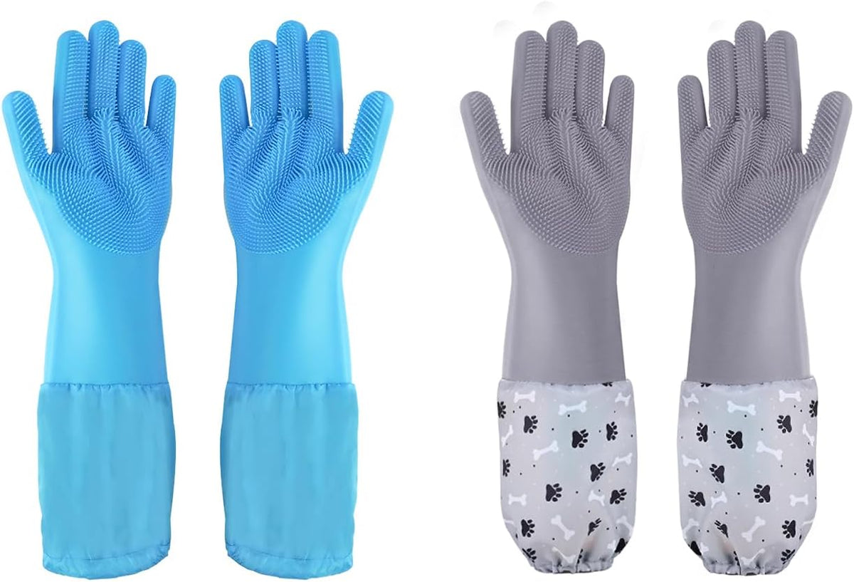 Demonstration of 1to3go pet gloves removing dog fur