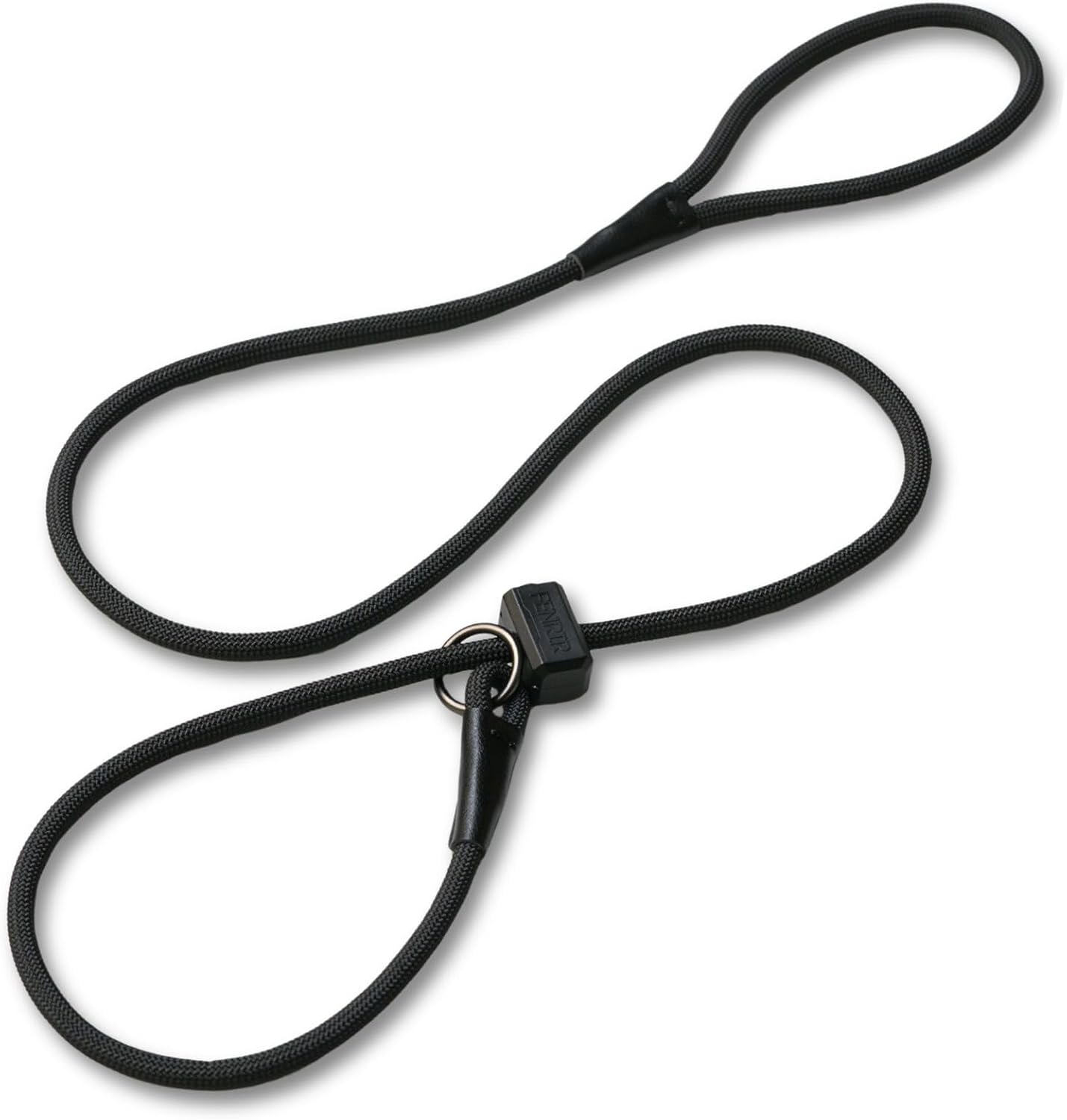Fenrir Ragnar Slip Leash premium black professional dog training lead front view