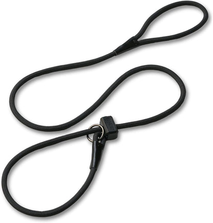 Fenrir Ragnar Slip Leash premium black professional dog training lead front view