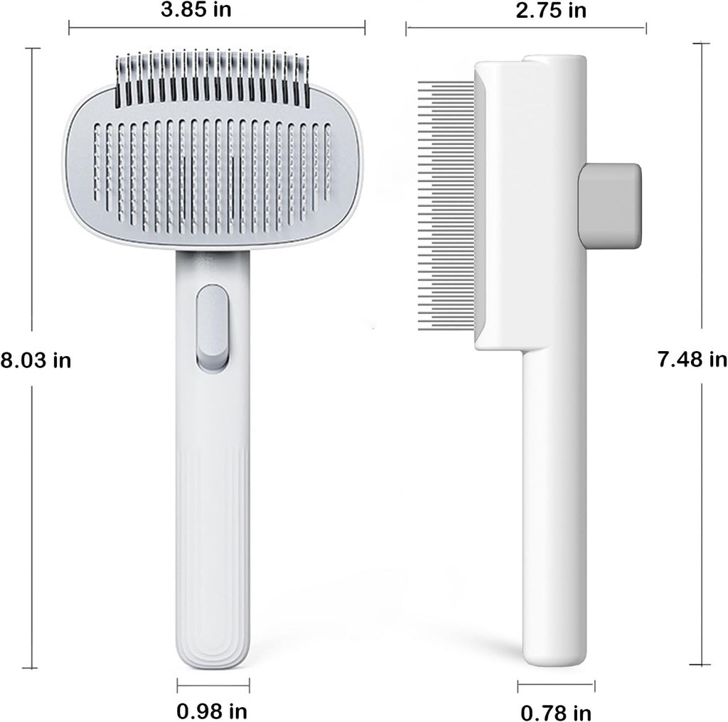 Lgyjqtcmg stainless steel detangling brush close up