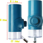 Separated components of DEYACE disassemblable dog crate water bottle for easy cleaning