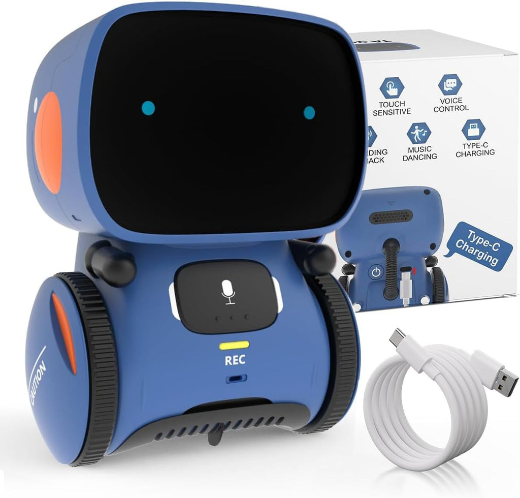 98K Interactive Smart Robot Toy front view blue