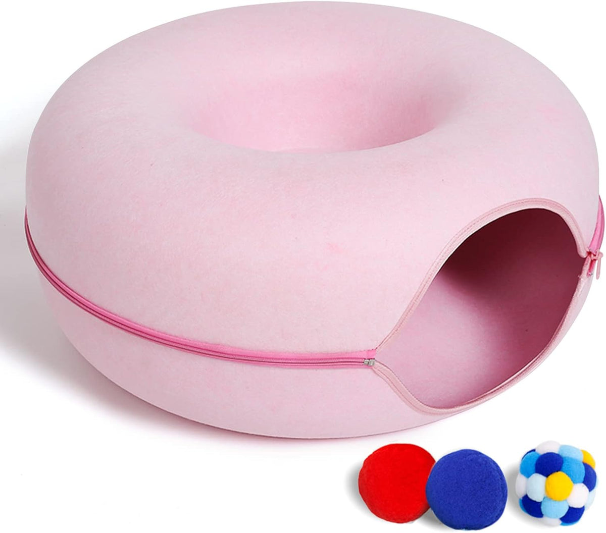 Size comparison view of Pliislup large cat tunnel bed