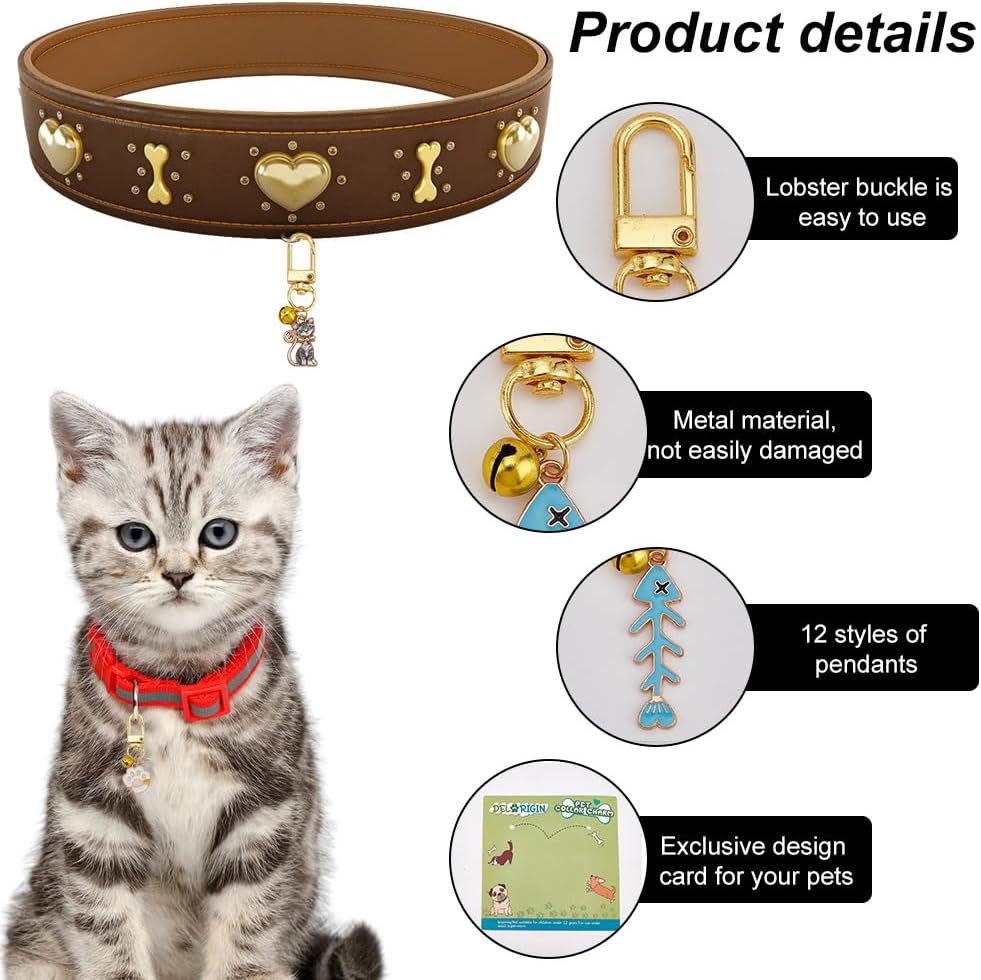 Assorted dog paw print and fishbone jewelry charms for pets