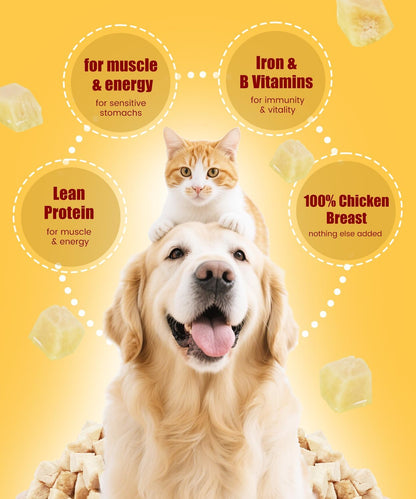 All natural human grade chicken breast cat treats rehydrated in water